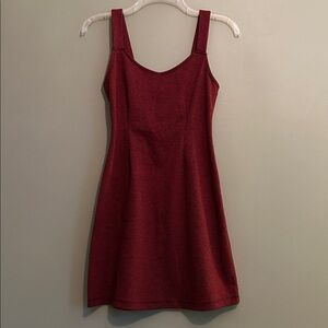 Forever 21 Red and Black Houndstooth Mini Dress Size s